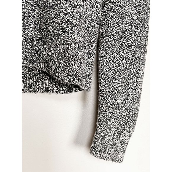 Madewell Province Cross-Back Pullover Sweater Cotton Blend Soft Marled Gray M - Picture 11 of 16